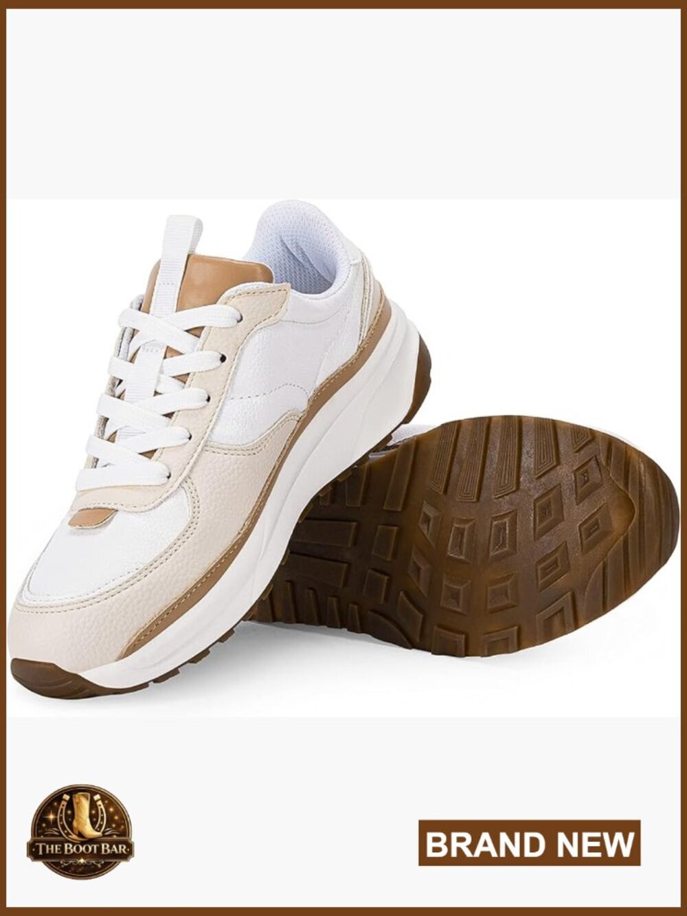 Lace Up Platform Sneakers Fashion Athletic Tennis Walking Shoes Women
